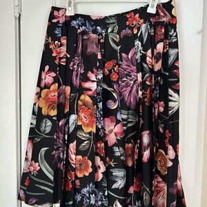 J. Crew Multicolor Floral A-Line Skirt